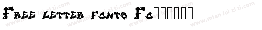 Free letter fonts Fo字体转换